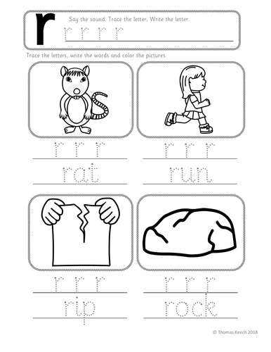 phonics worksheets lesson plan flashcards jolly phonics r lesson pack teaching resources