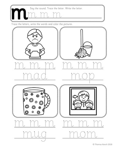 phonics worksheets lesson plan flashcards jolly phonics m lesson pack teaching resources