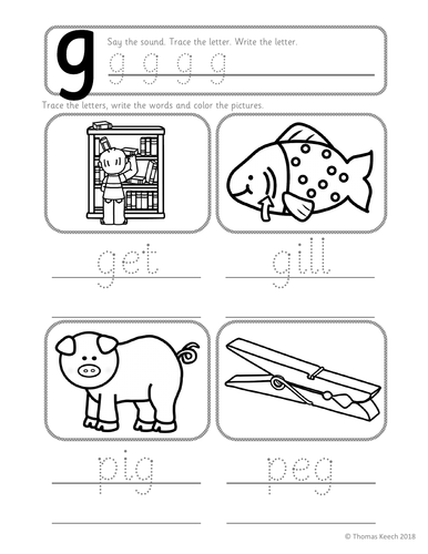 phonics worksheets lesson plan flashcards jolly phonics g lesson pack teaching resources