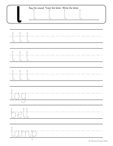 Phonics Worksheets, Lesson Plan, Flashcards  Jolly Phonics Letter L