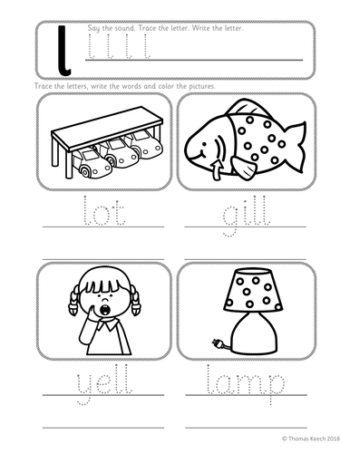 phonics worksheets lesson plan flashcards jolly phonics letter l lesson pack teaching resources