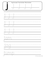 Phonics Worksheets, Lesson Plan, Flashcards - Jolly Phonics Letter J ...