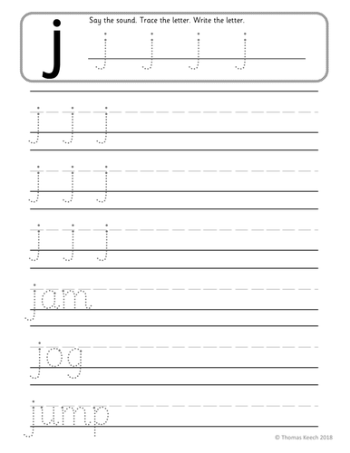 phonics worksheets lesson plan flashcards jolly phonics letter j lesson pack teaching resources
