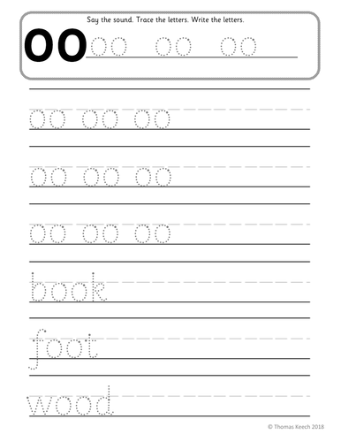 phonics worksheets flashcards jolly phonics letter short oo lesson pack teaching resources