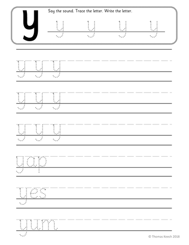 Phonics Worksheets, Lesson Plan, Flashcards  Jolly Phonics Letter Y