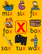 phonics worksheets lesson plan flashcards jolly phonics letter x