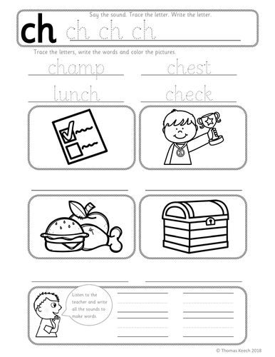 phonics worksheets lesson plan flashcards jolly phonics letter ch lesson pack teaching resources