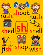 Phonics Worksheets, Lesson Plan, Flashcards - Jolly Phonics Letter sh ...