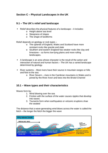 Geography Paper 1 Revision Teaching Resources