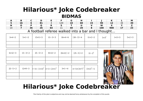 BIDMAS Codebreaker Teaching Resources