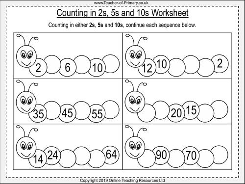 Counting in 2s, 5s and 10s - Year 2 | Teaching Resources