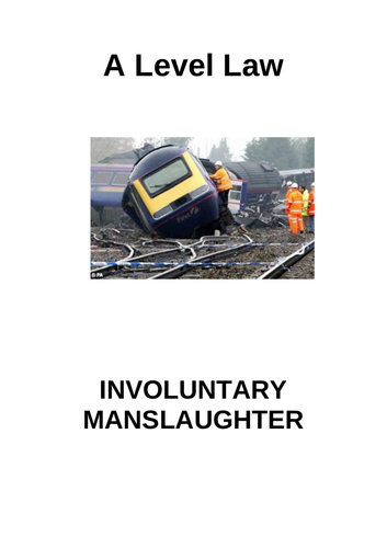 Murder and Manslaughter - full module containing slides, resources and revision booklets
