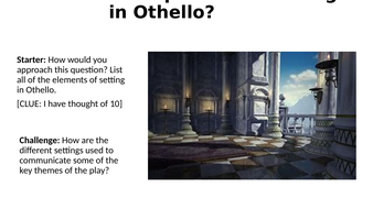 Othello - Setting - Cyprus and Venice - Revision A-Level | Teaching ...