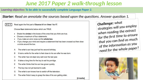 aqa paper 2 could you do your child's homework