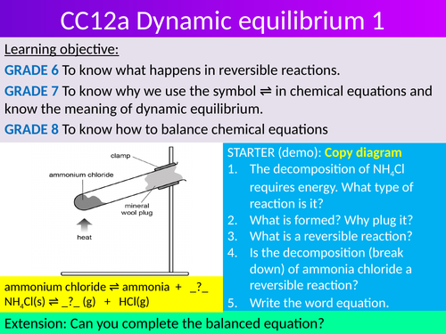 EDEXCEL GCSE Science 9-1 - Chemistry -  CC12 & CC15 topic