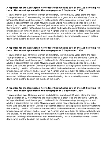 AQA 7042 2S Britain - racial tensions in Britain 1951-64