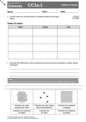 AQA GCSE 9-1 CHEMISTRY UNIT 2.2 & 2.3 Properties ionic, covalent, polymers, states, carbon, alloys