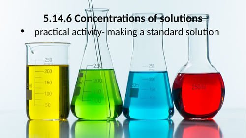 5.14.6 Concentrations of solutions (AQA 9-1 Synergy)