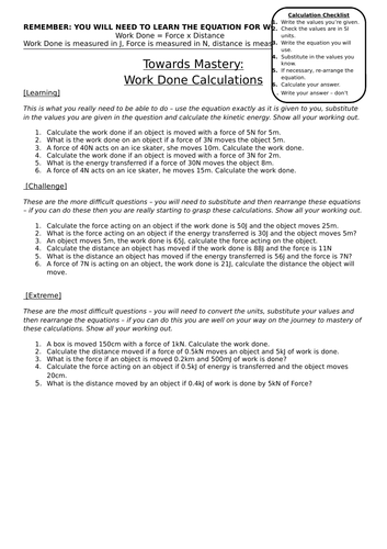 6.15.7 Energy and work (AQA 9-1 Synergy)