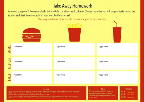 Template: TakeAway Homework - Burger Bar Graphic