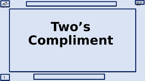 Two's Compliment
