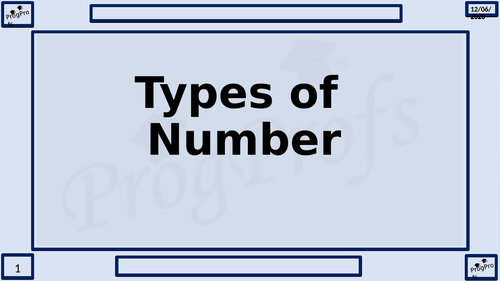 Types of number