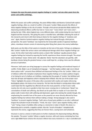 Gcse poetry comparison essay example picture