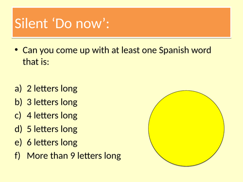 Spanish lesson - verbs - past, present & future tense