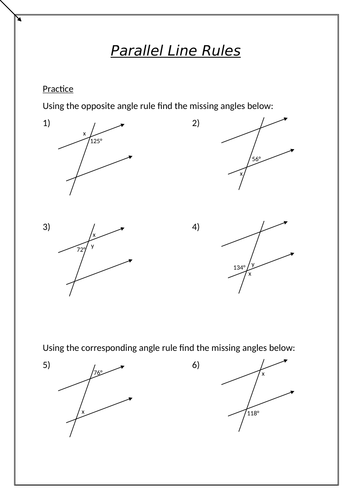 10 GCSE Foundation Geometry Worksheets | Teaching Resources