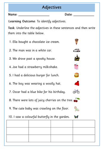 Adjectives Worksheets | Teaching Resources