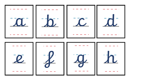 Cursive Handwriting Flashcards | Teaching Resources