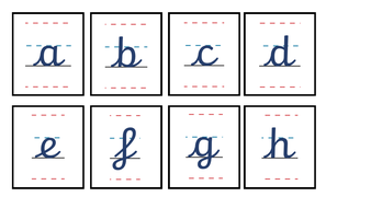 Cursive Handwriting Flashcards | Teaching Resources
