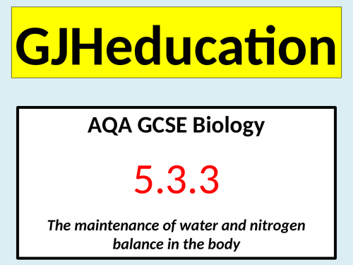 maintaining-water-and-nitrogen-balance-in-the-body-aqa-gcse-biology