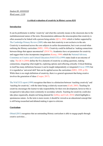 University of Roehampton (Schools Direct/PGCE) - Critical Evaluation Essay GUIDE