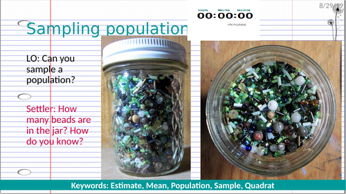Sampling Populations - quadrats
