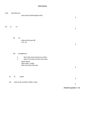 KS3 Ecology assessment