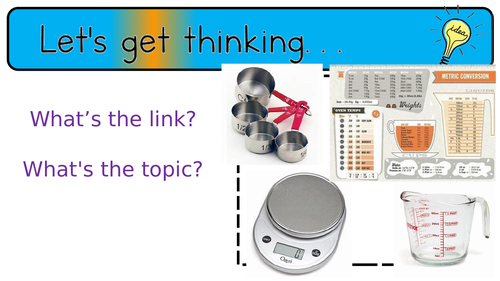 Year 9 GCSE Food Preparation & Nutrition Practical Skills S1 Lesson 1 Weigh & Measure