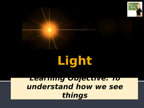 Science- Light- How we see things/ how the eye works lesson Year 6 ...