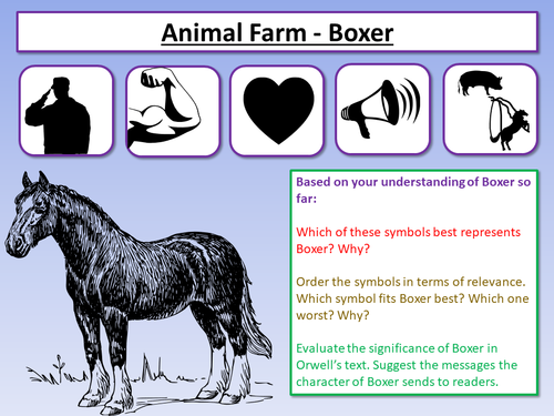 who did boxer represent in animal farm