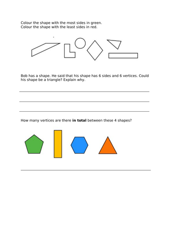 year 2 shape lesson resources teaching resources