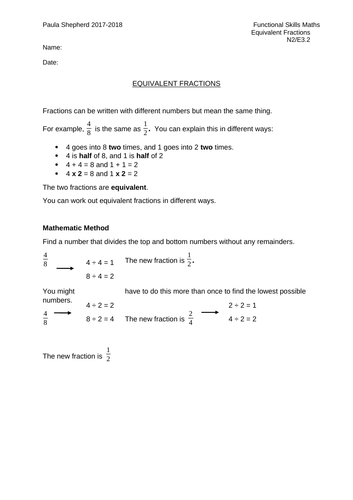 Working out fractions of items and money - FULL LESSON