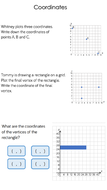 year 6 coordinates first quadrant teaching resources