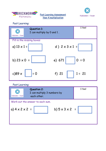 Year 4 Multiplication | Teaching Resources