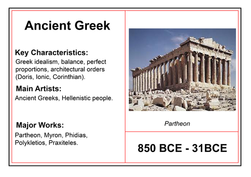 Art History Timeline | Teaching Resources