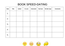 Book Speed-Dating Activity - KS3/4/5 | Teaching Resources