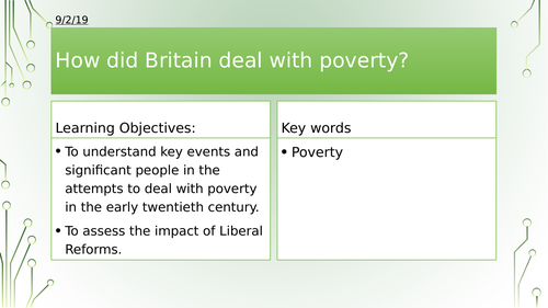 Year 8/9: How did Britain deal with poverty?