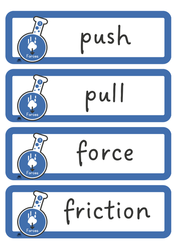 Year 3 Primary Science - Scientific Vocabulary Cards