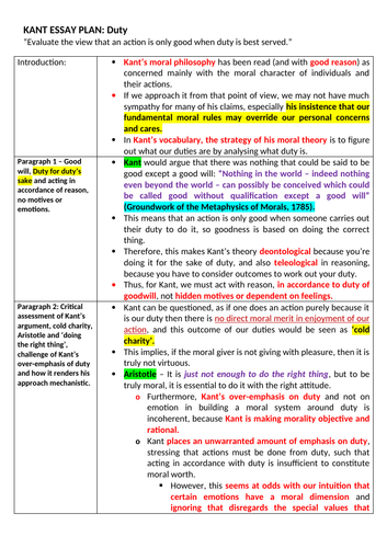 kantian ethics essay