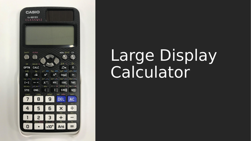 Casio calculator outlet display