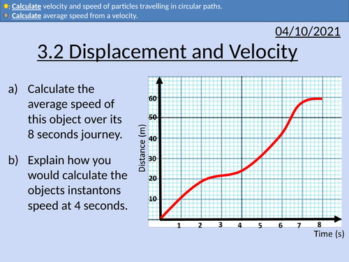 OCR AS level Physics: Displacement and Velocity